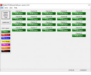 Model 375 Ethernet Software Main Window